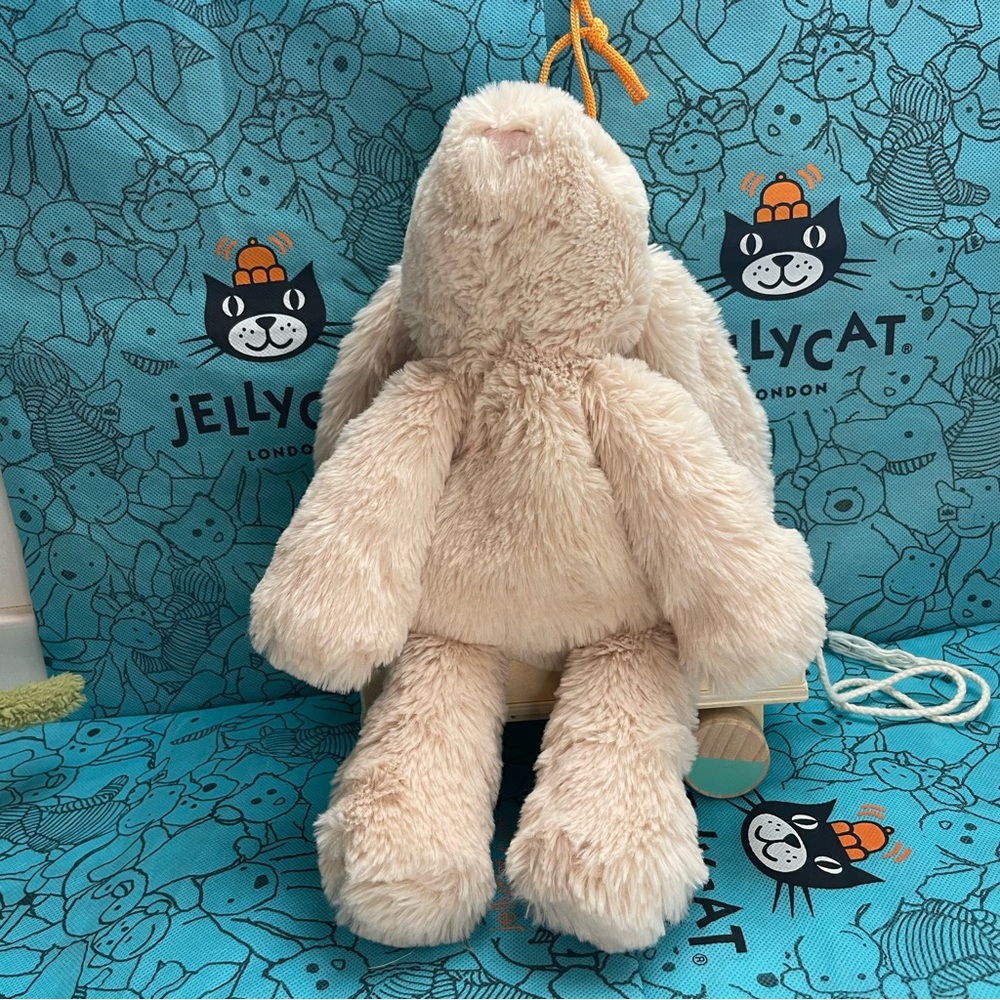 Jellycat I am Smudge Rabbit Bunny 15” Plush Stuffed Animal Light Beige - Picture 7 of 14